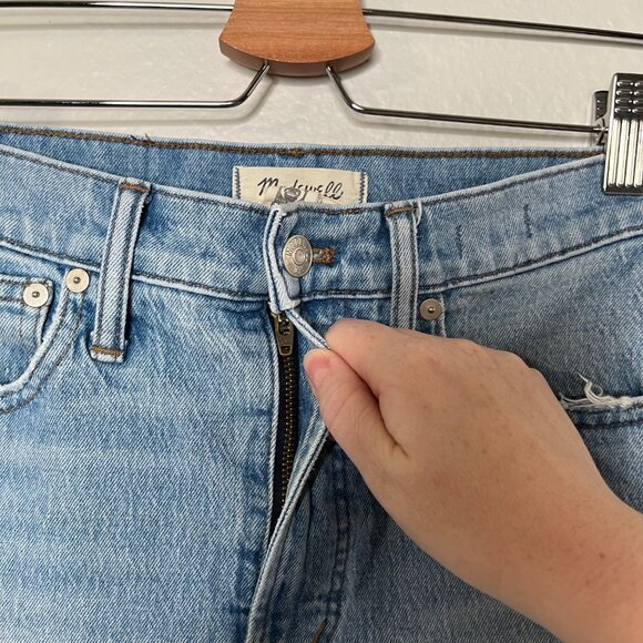 Madewell The Perfect Vintage Full-Length Jeans Light Wash Denim SIze 25P - Picture 3 of 13